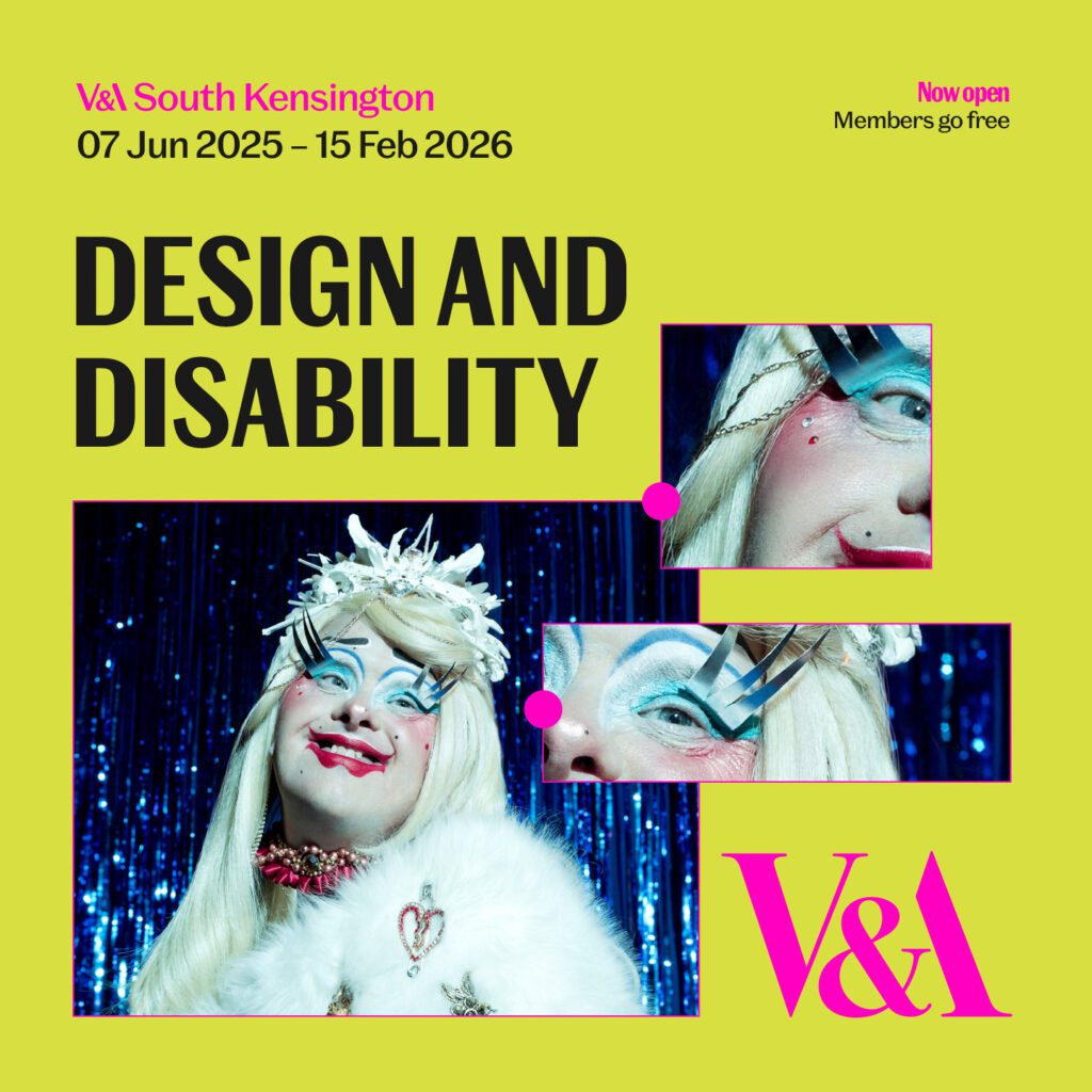 Yellow V&A Design and Disability Poster