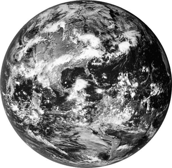 Planet Earth from outer space.