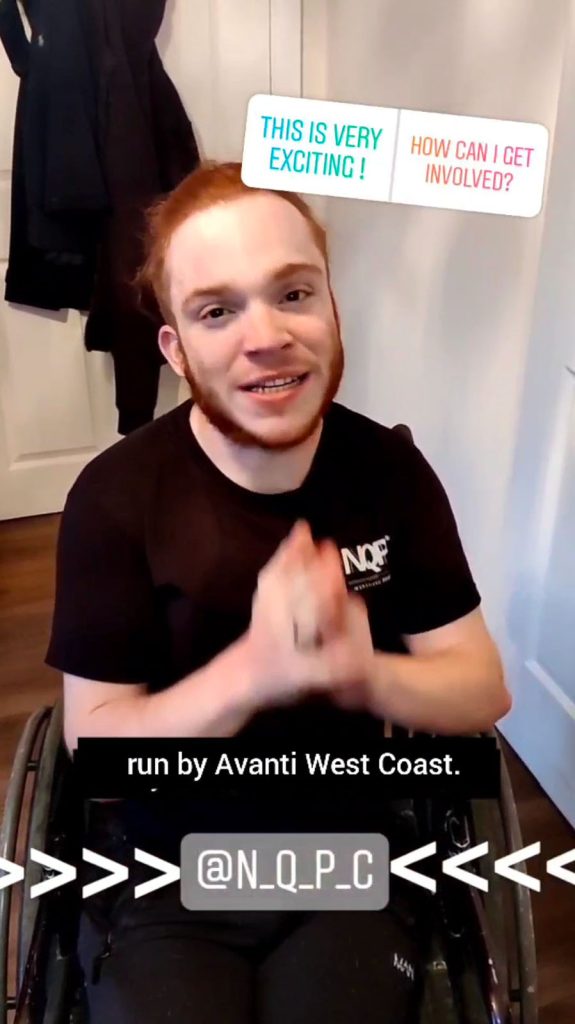 Social media content from the Avanti West Coast campaign by an influencer
