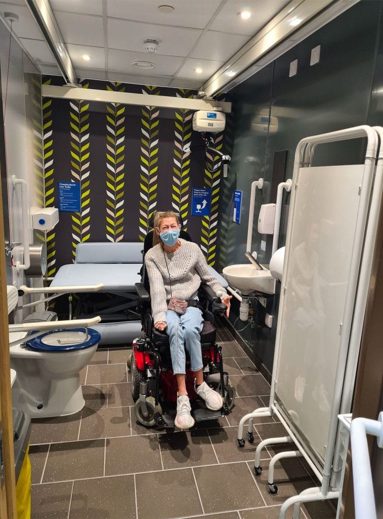 Social media content from the Tesco Changing Places campaign by an influencer