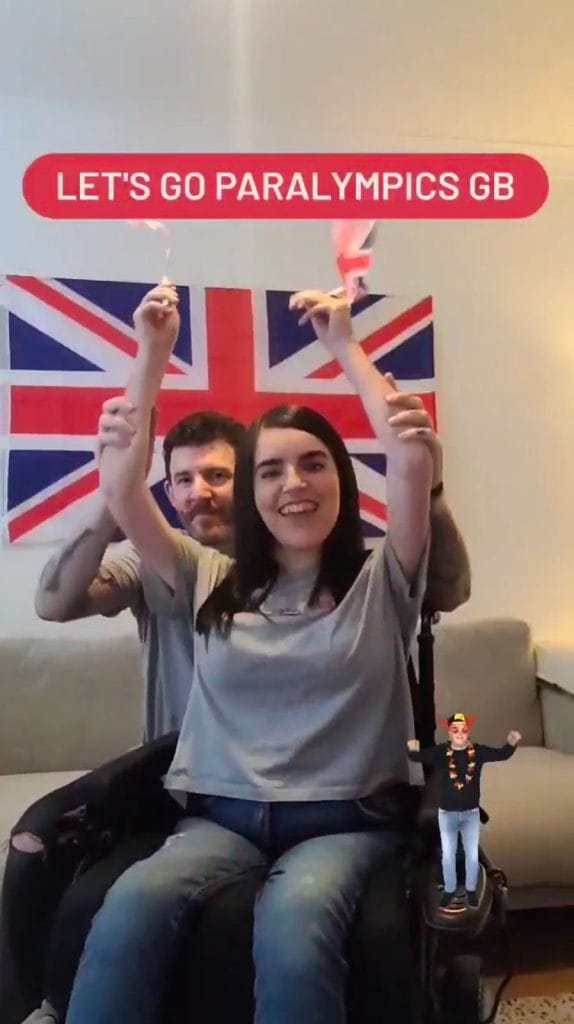 Social media content from the Virgin Media #WeAreHere campaign by an influencer