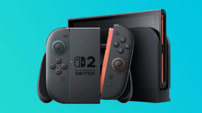 The new nintendo switch 2 against a blue background
