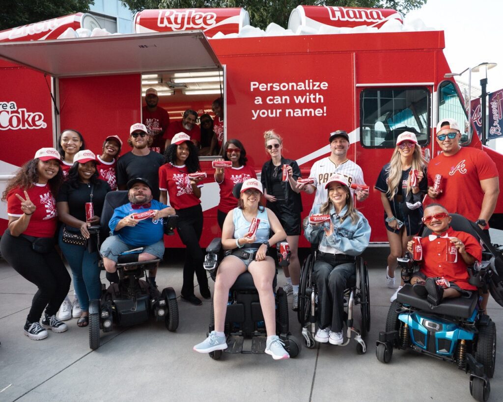 Group photo at Coca-Cola Share A Coke Atlanta Event.