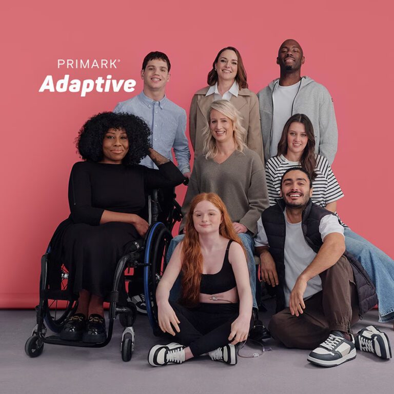Photoshoot for the new Primark Adaptive Fashion range where models are wearing different outfits from the collection.