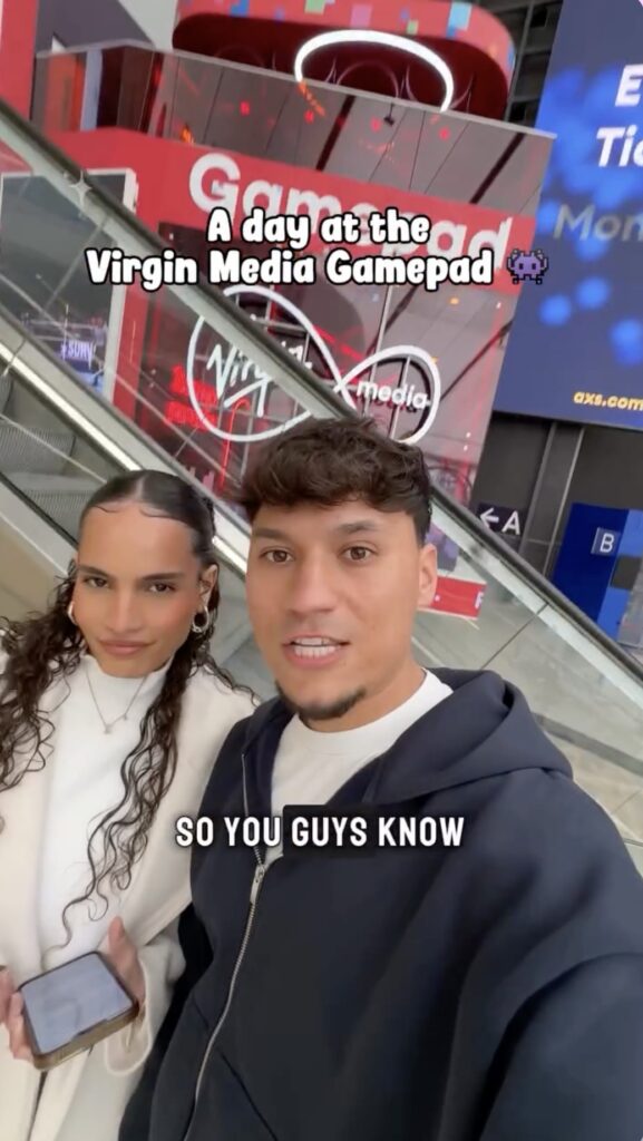 Screenshot of Max and Kau's content at the Virgin Media Gamepad