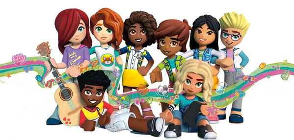 A group of new Lego characters showcasing good representation.