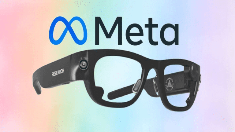 A pair of high-tech glasses from Meta that will have AR capabilities.