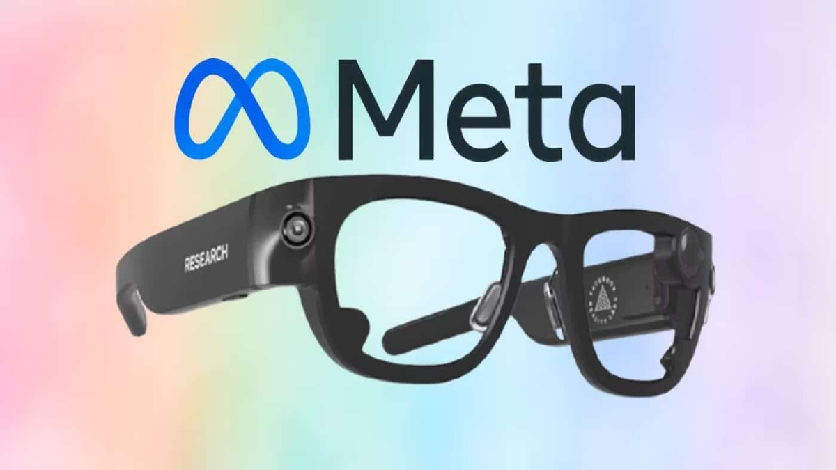 A pair of high-tech glasses from Meta that will have AR capabilities.