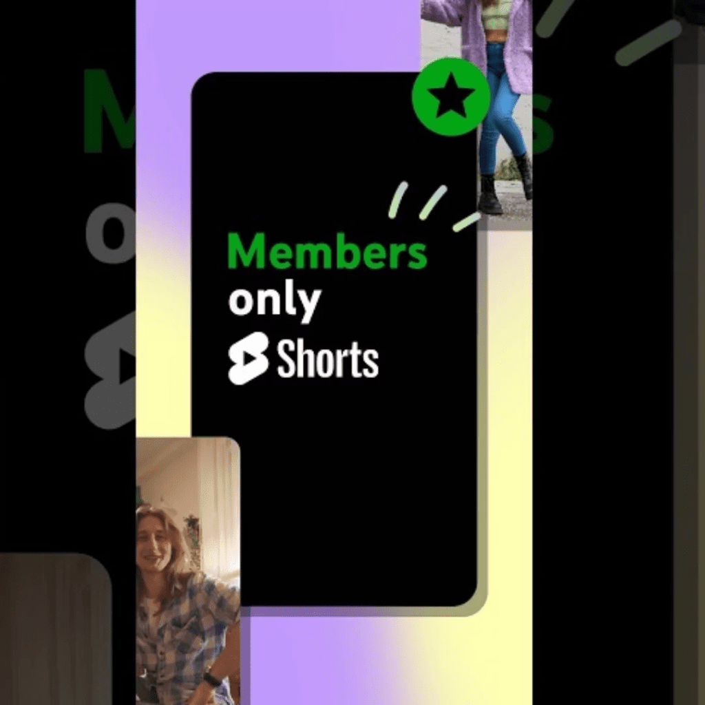 Screenshot of a graphic where the text "Members Only Shorts," is embedded in a rounded rectangle.
