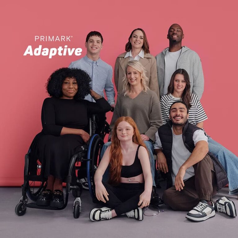 Photoshoot for the new Primark Adaptive Fashion range where models are wearing different outfits from the collection.