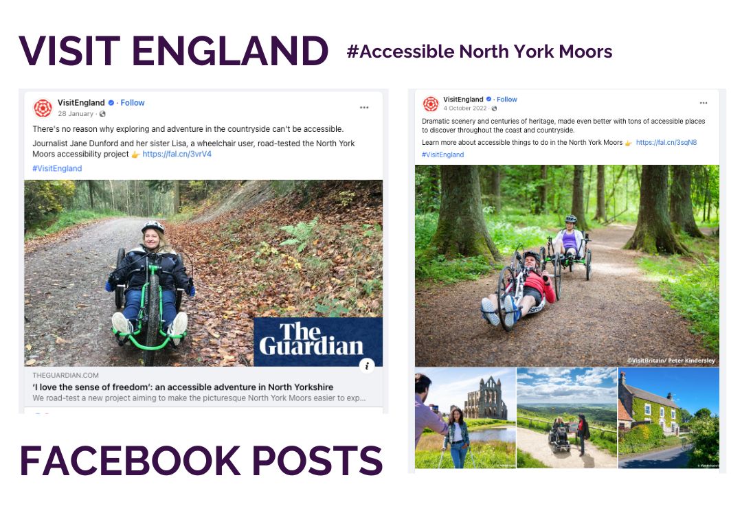 Visit England Example Facebook Posts